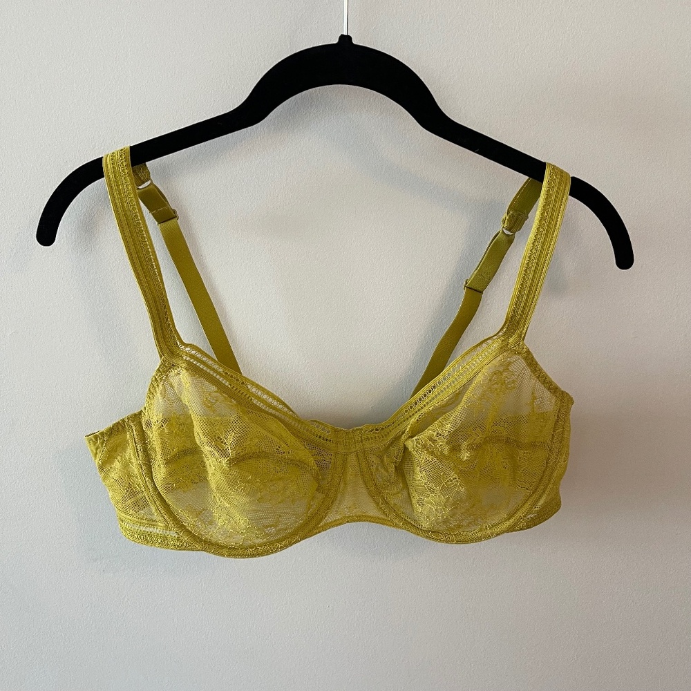 Maison LeJaby Chartreuse Unlined Bra Size 38B